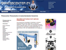 Tablet Screenshot of fitnesscenter-24.com